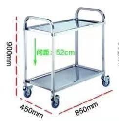 ステンレスワゴン 2段 キャスター付き キッチンワゴン 90cm 業務用 776