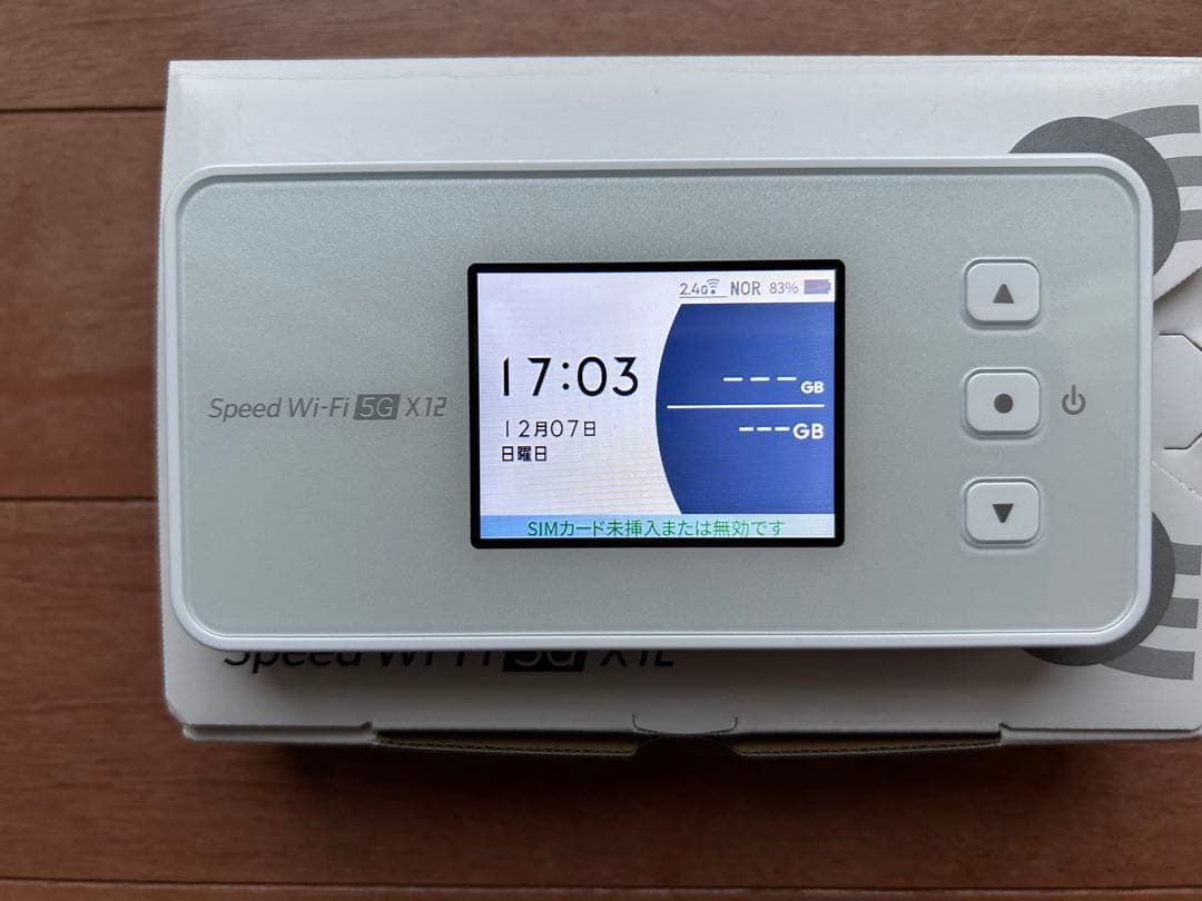 Speed Wi-Fi 5G X12 モバイルルーター simフリー NEC