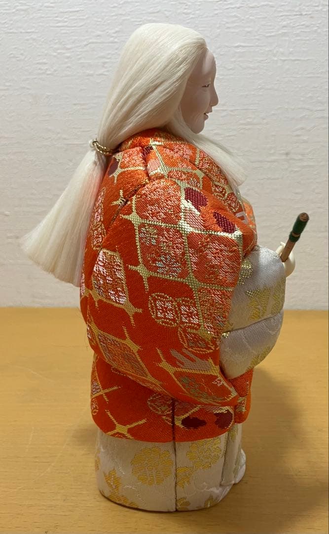 【隆幸作】木目込人形 高砂 尉と姥 夫婦円満 長寿 縁起物 伝統工芸品