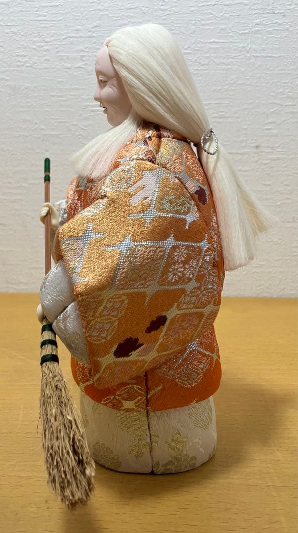 【隆幸作】木目込人形 高砂 尉と姥 夫婦円満 長寿 縁起物 伝統工芸品