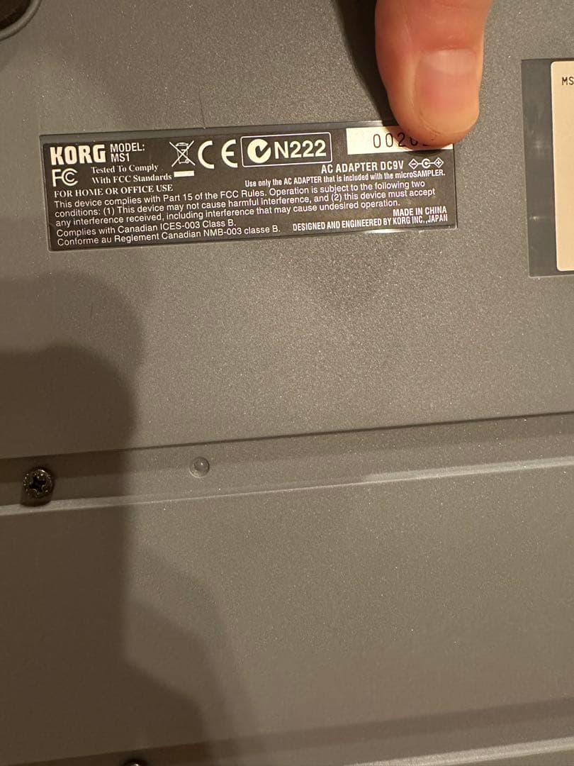 KORG microSAMPLER サンプリングシンセサイザー