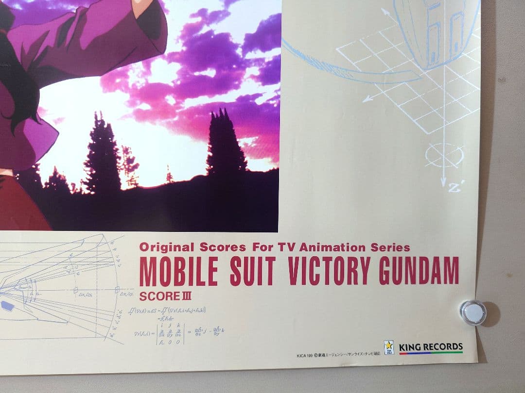 【未使用・レア】機動戦士Ｖガンダム　SCORE3　販促　ポスター　B2サイズ