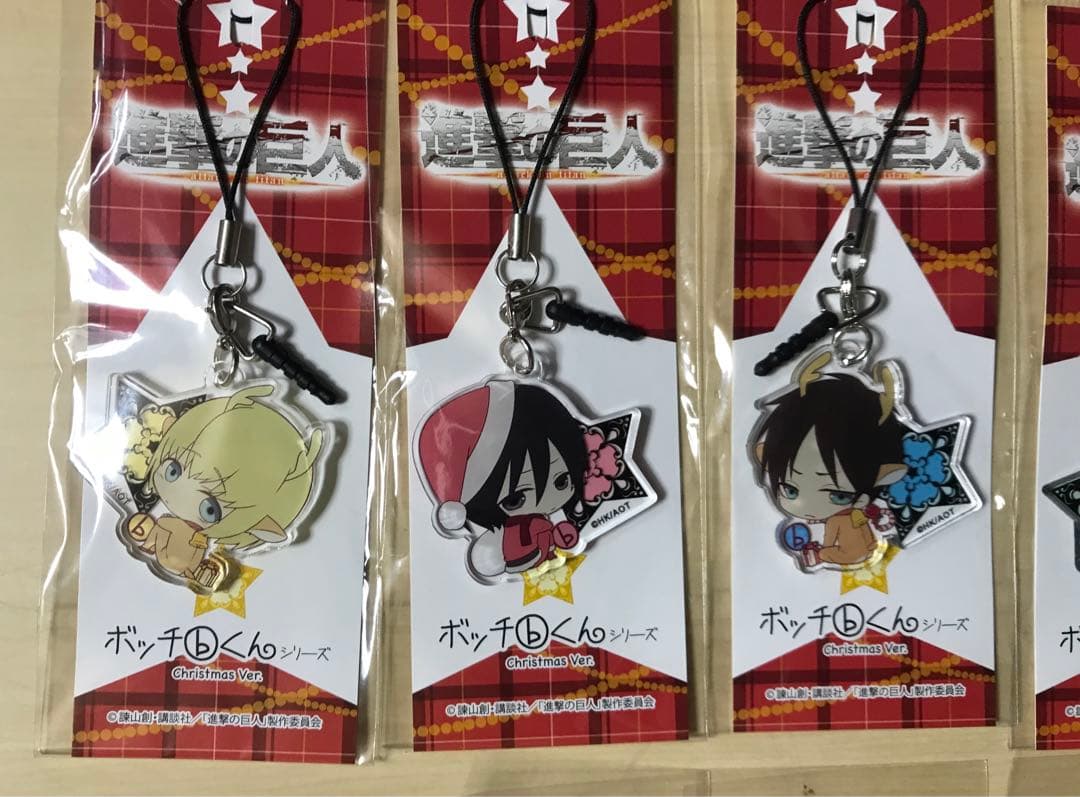 進撃の巨人　ぼっちbくんシリーズ　アクリルストラップ　11点