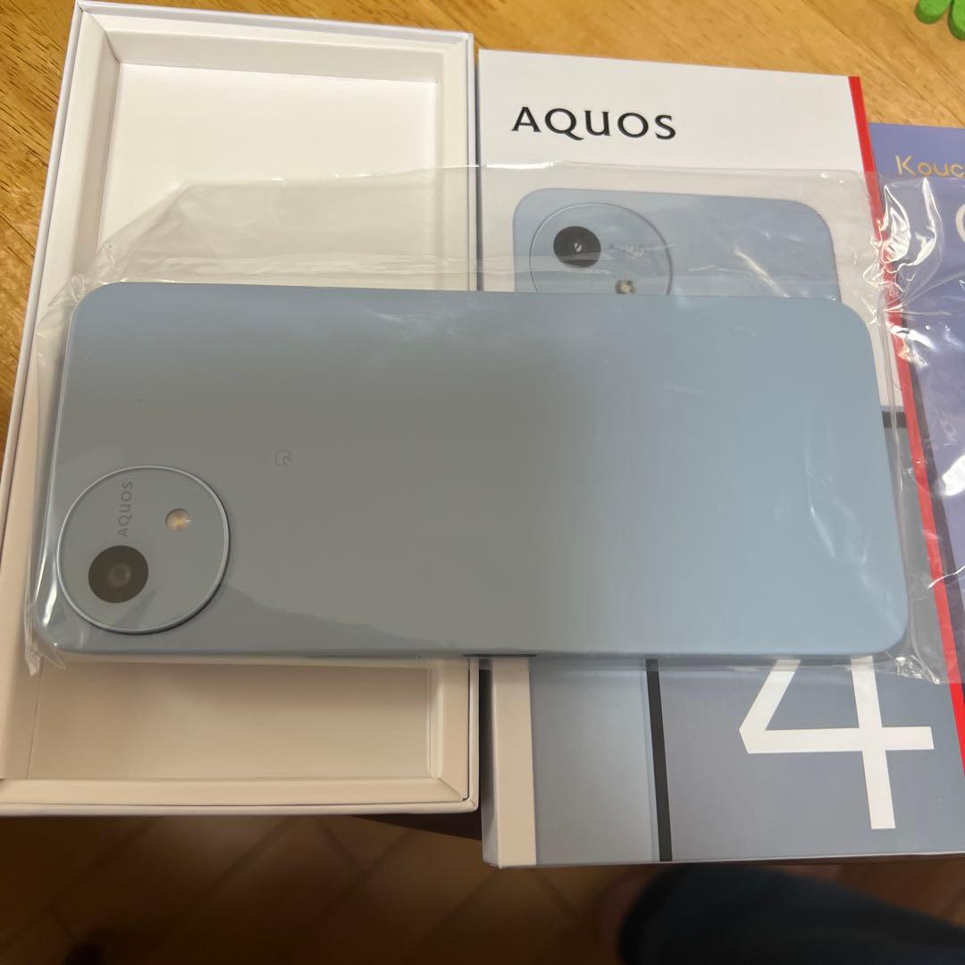 AQUOS wish 4 ライトブルー 本体 未使用