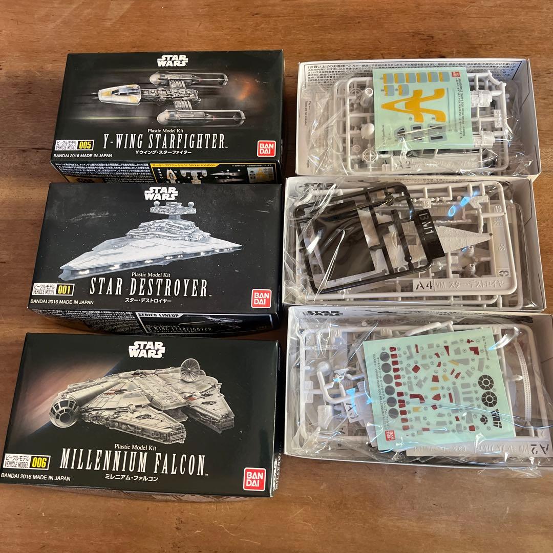 ビークルモデル　スターウォーズ　プラモデル　３点セット