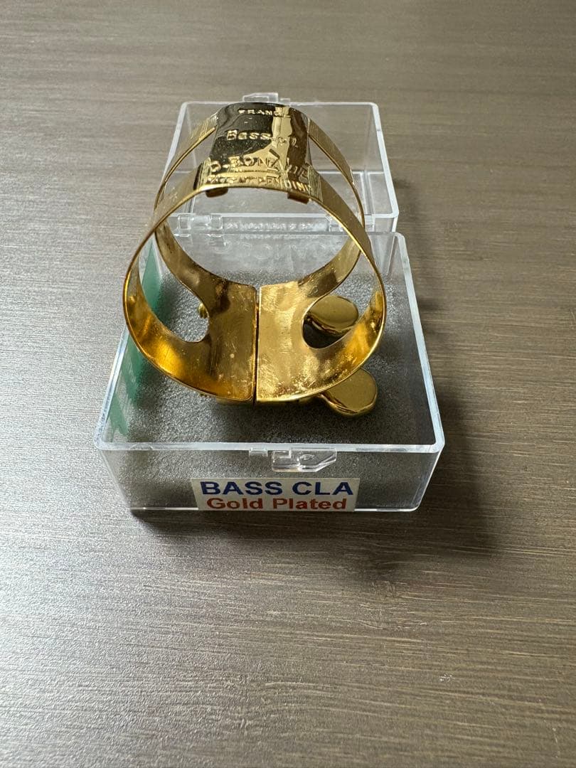 【プロ奏者選定】バスクラリネットリガチャー ボナード金メッキ GP ゴールド