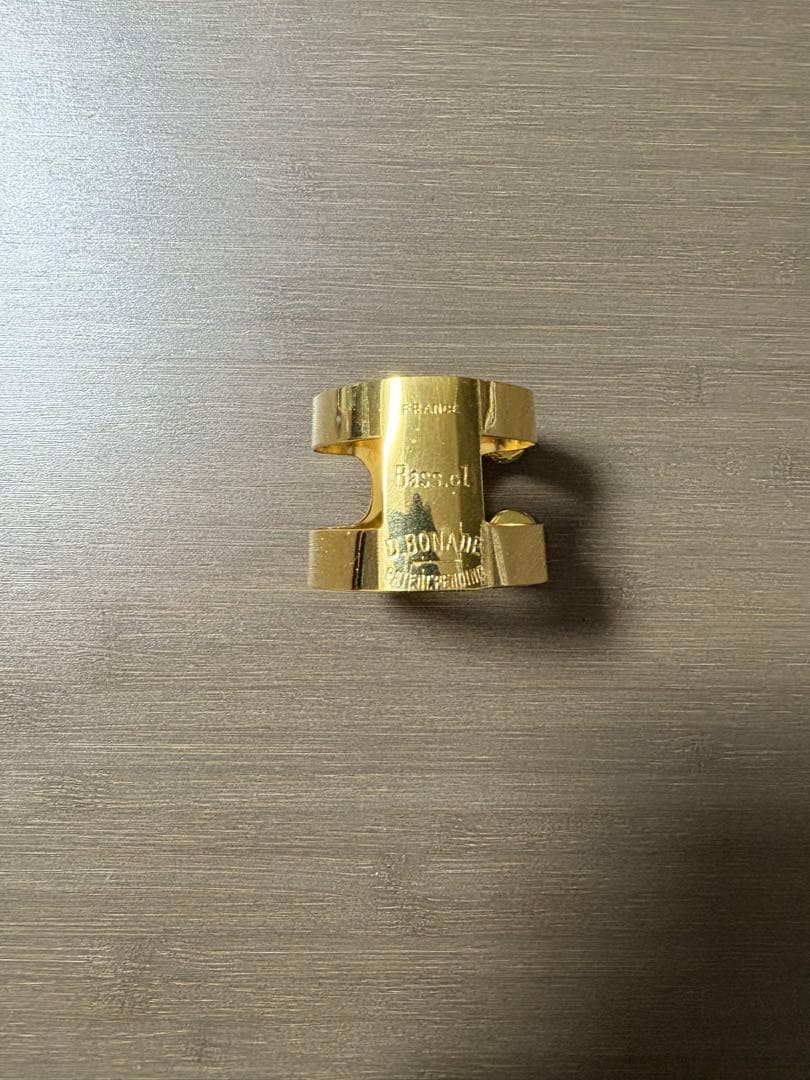 【プロ奏者選定】バスクラリネットリガチャー ボナード金メッキ GP ゴールド