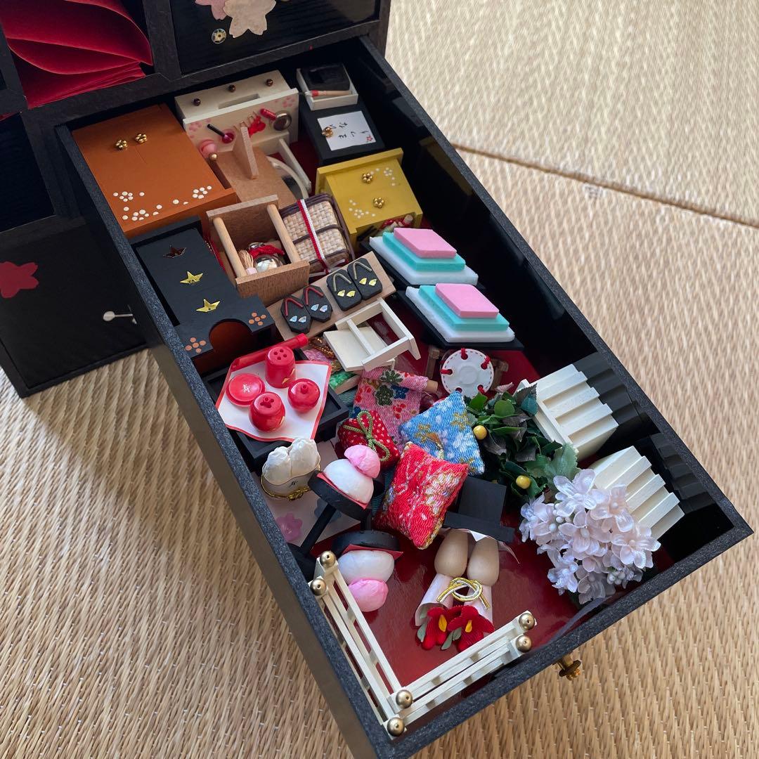 フェリシモ ママが作って贈りたい宝物みたいな おひなさま 完成品 ケース付き☆