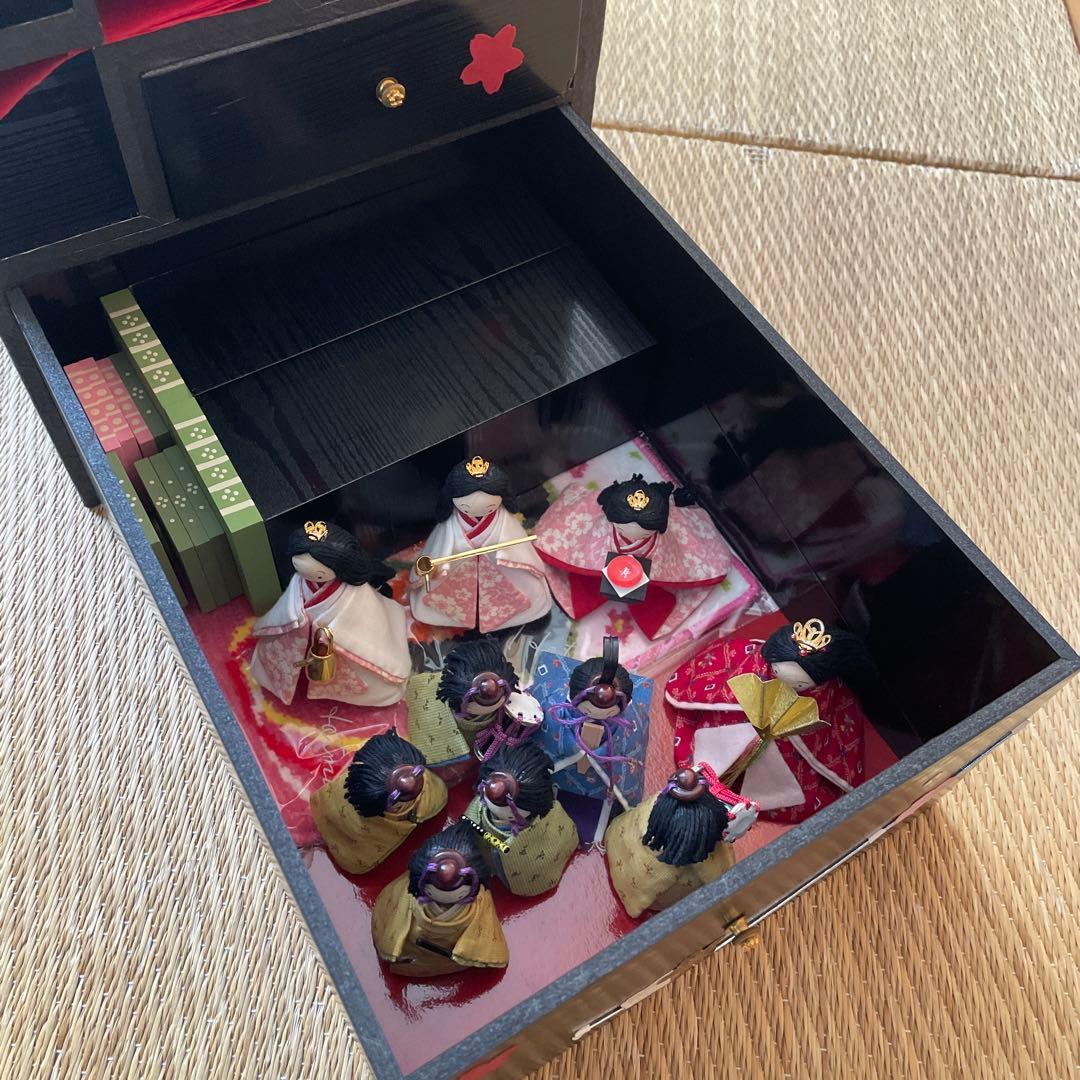 フェリシモ ママが作って贈りたい宝物みたいな おひなさま 完成品 ケース付き☆