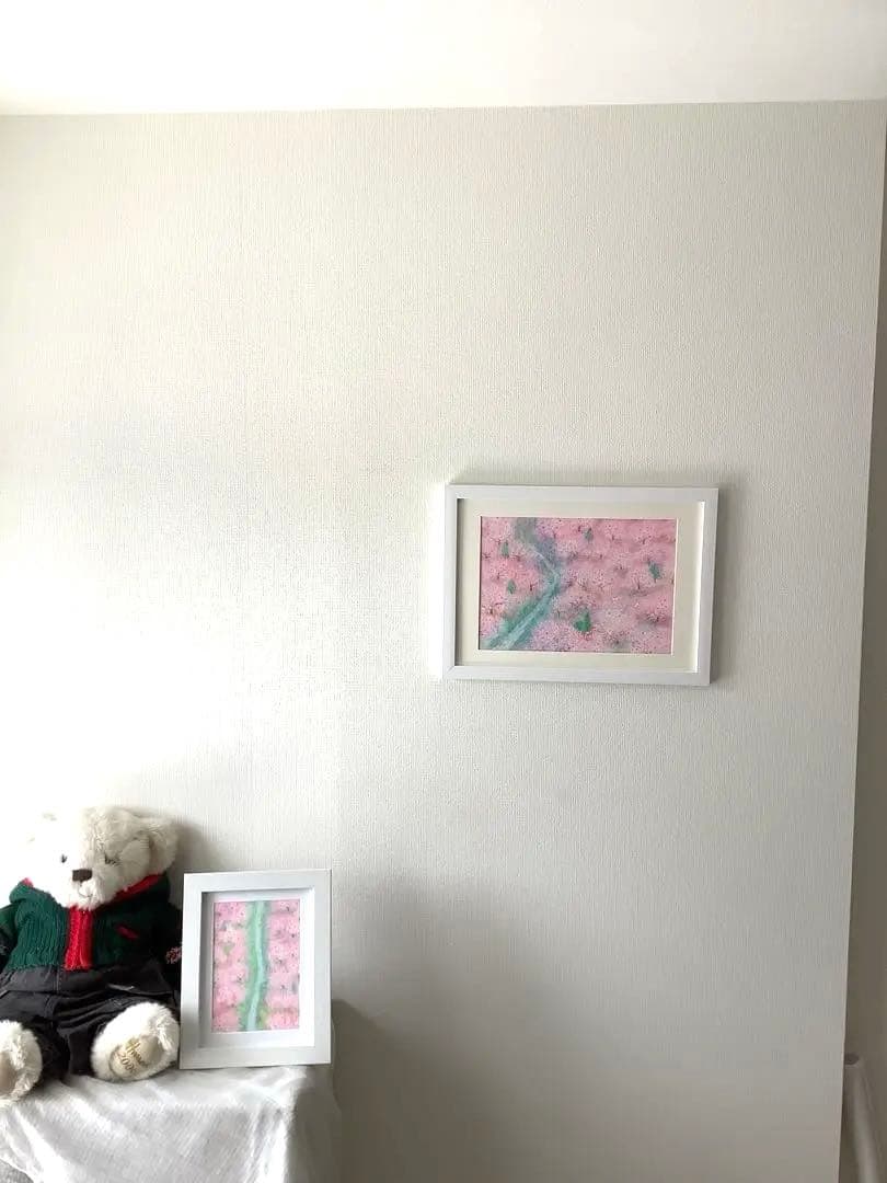 絵画　桜12 原画　額縁なし　A4サイズ