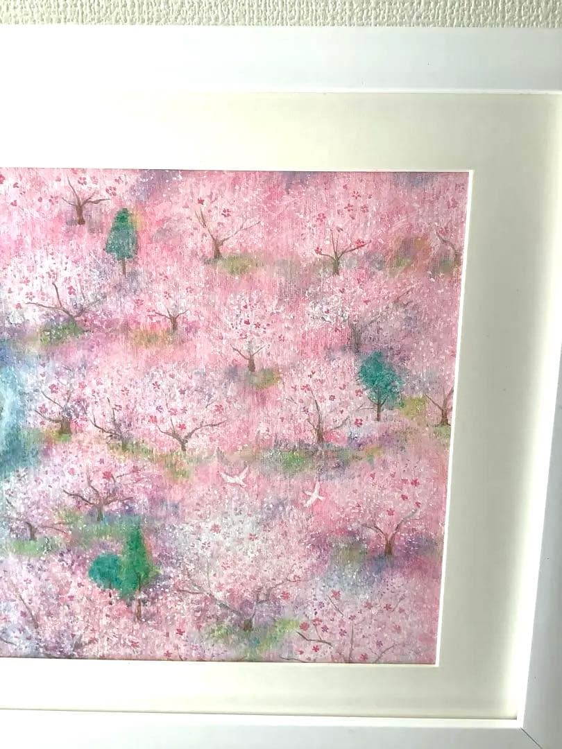絵画　桜12 原画　額縁なし　A4サイズ