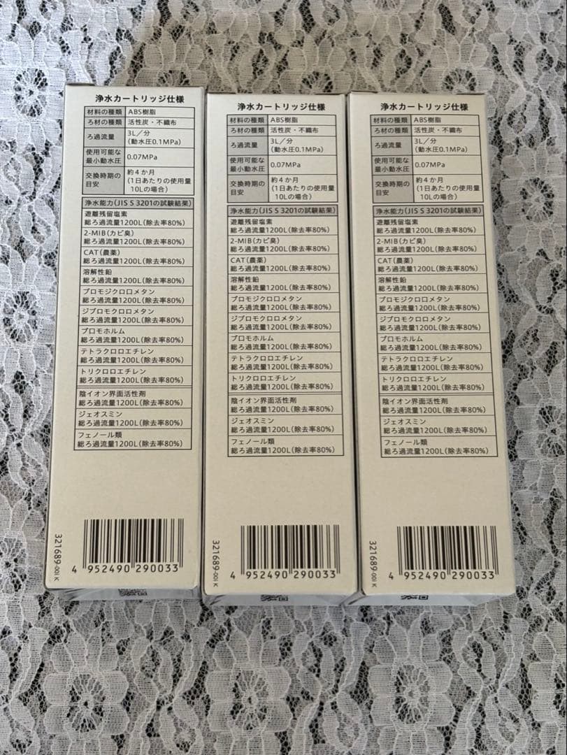 【KVK】内臓型浄水カートリッジ　PZS150 3本入り