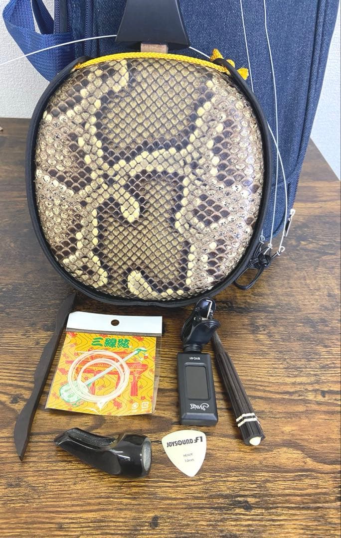 ♪ 沖縄三線 和楽器 民謡用 三味線 本体 蛇