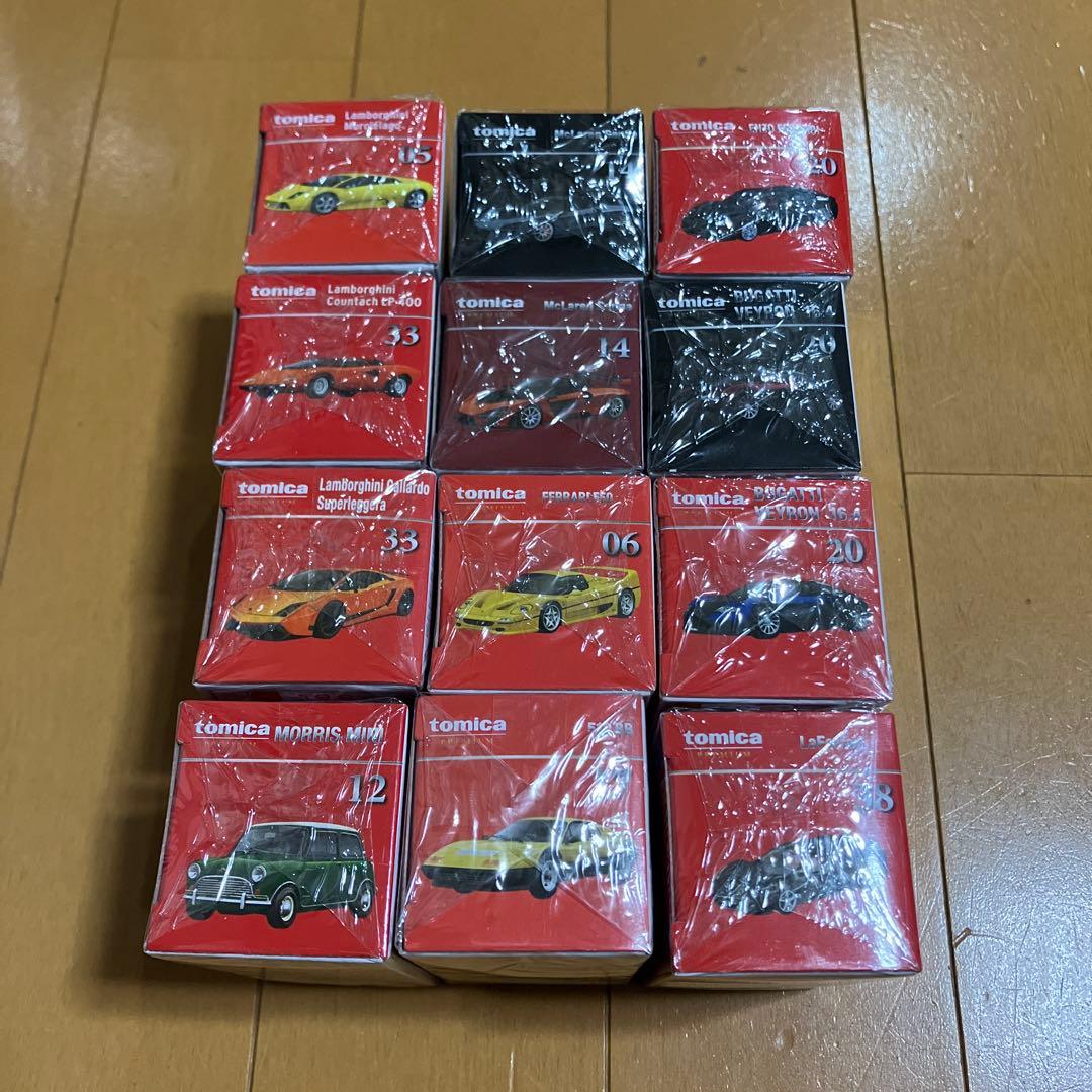 トミカプレミアム 外車 12台セット フェラーリ マクラーレン ランボルギーニ