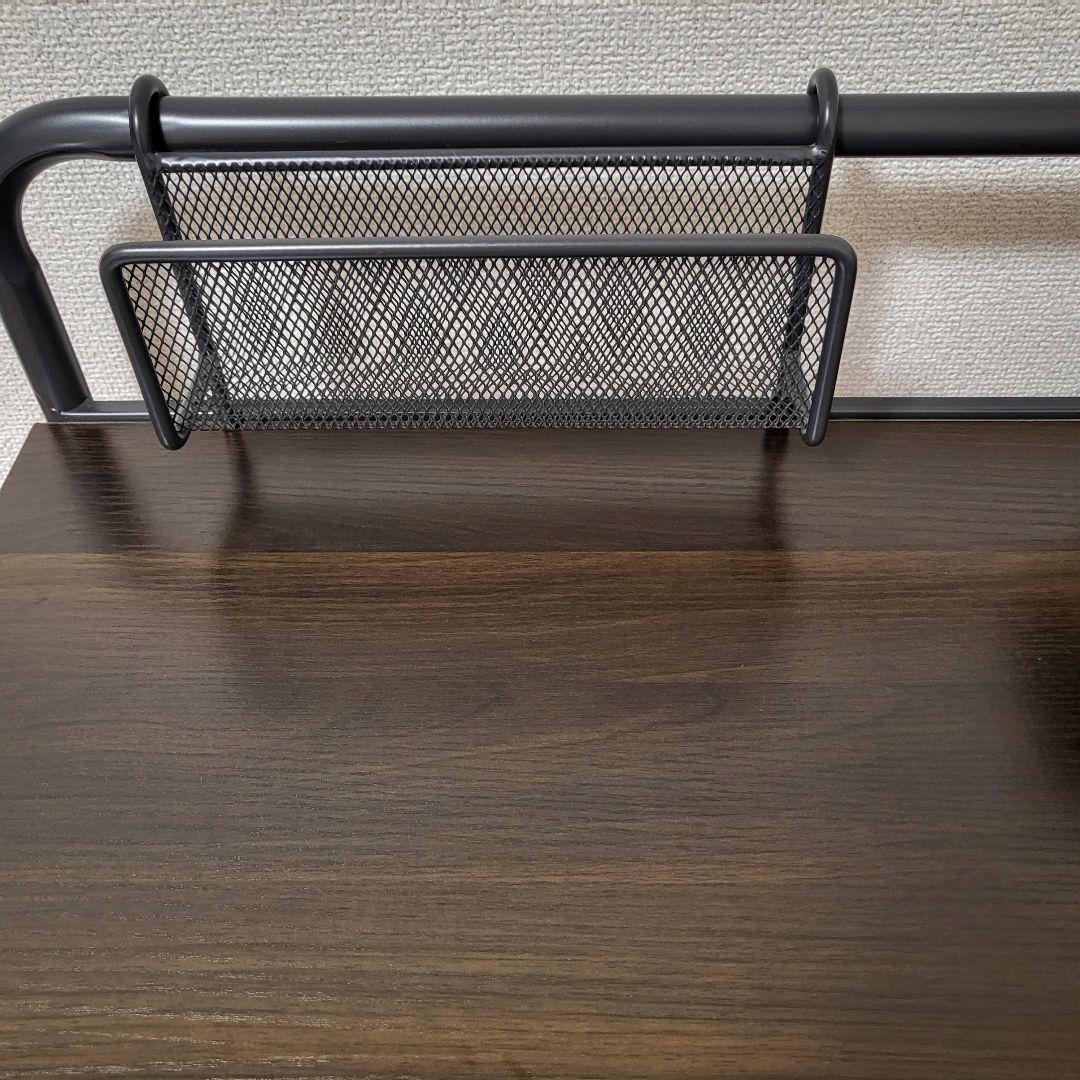 ニトリ-木製デスク 幅900mm オープンシェルフ付き