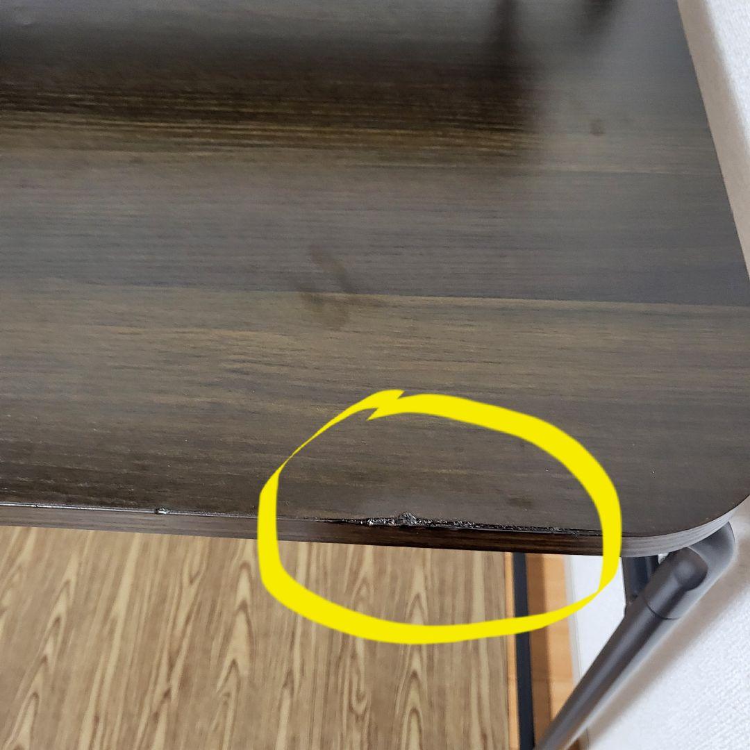 ニトリ-木製デスク 幅900mm オープンシェルフ付き