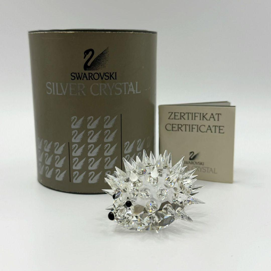 希少 廃盤☆スワロフスキー ハリネズミ フィギュリン デコレーション