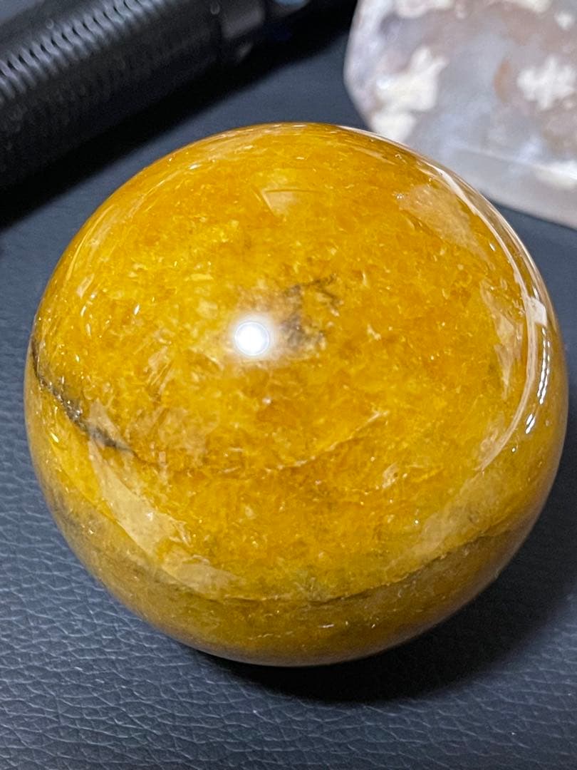 超レア　ゴールデンヒーラー　スフィア　約5.9cm 天然石