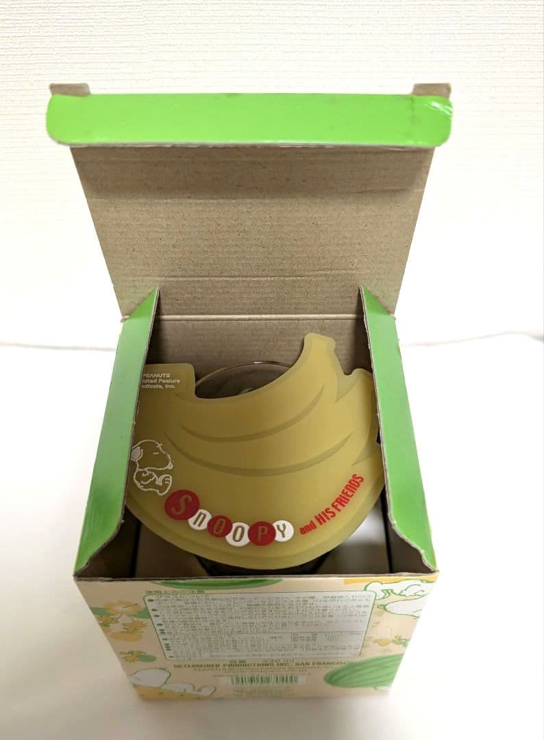 激レア！SNOOPY＆ウッドストック　フルーツ柄グラス＆バナナコースター　未使用