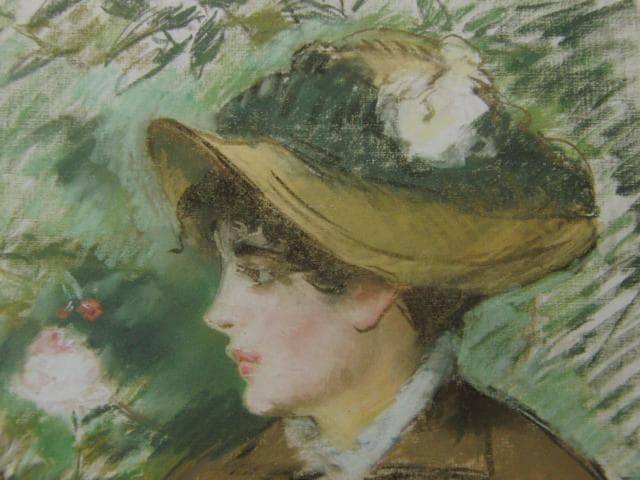 エドゥアール・マネ 【 ベンチにて 】 高級画集画、状態良好