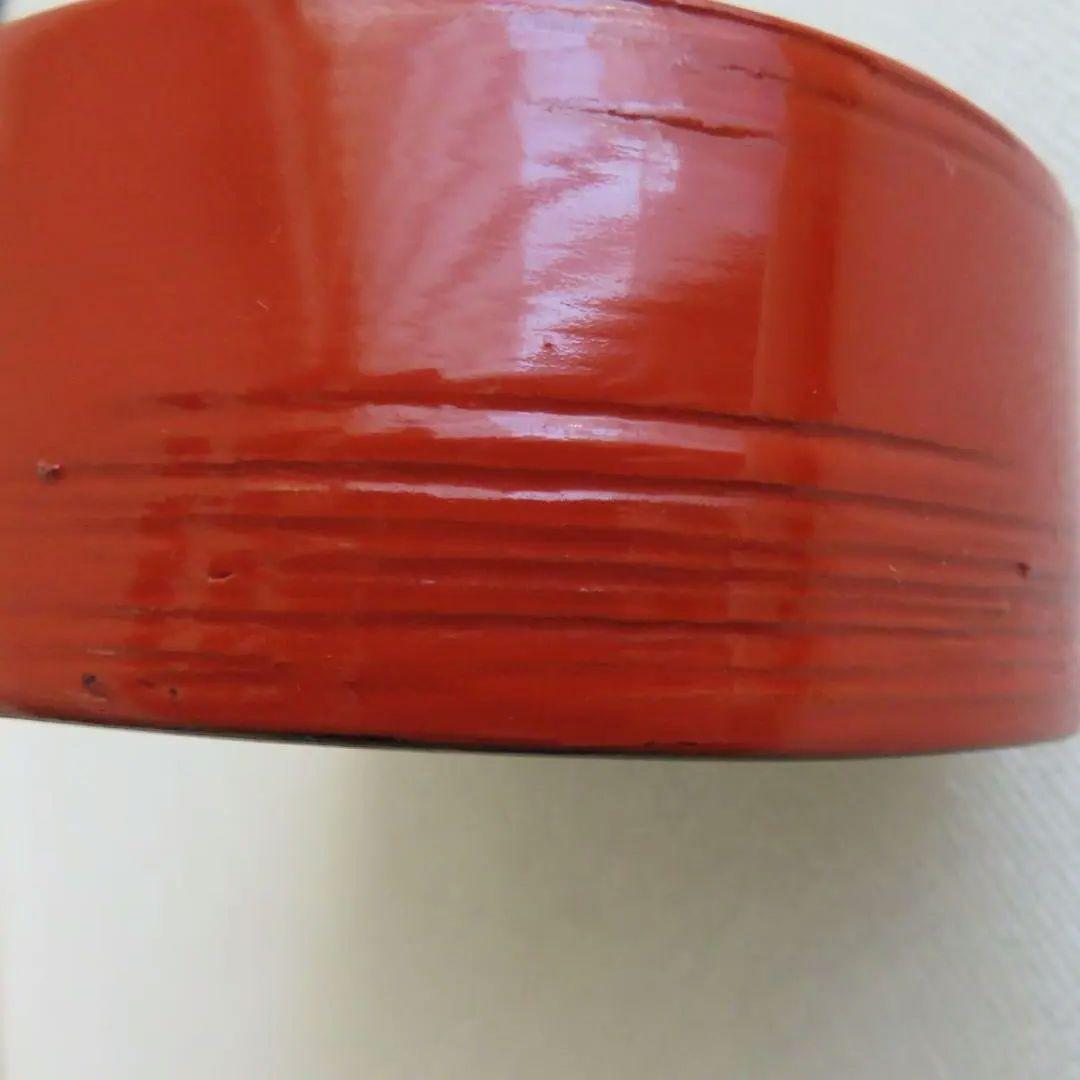 曲げわっぱ　弁当箱　　小判型　木製　朱塗り