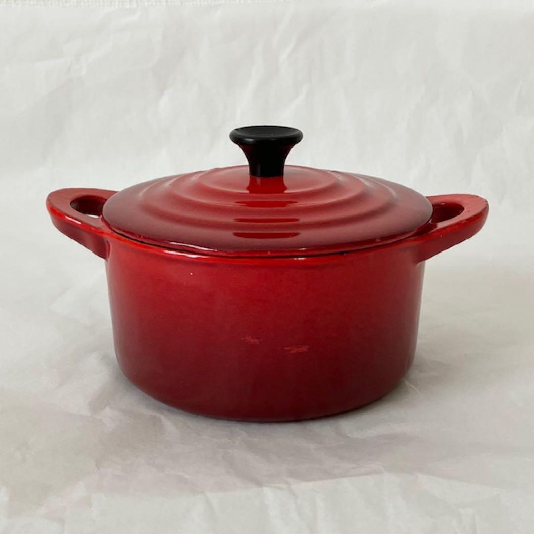 Le Creuset ル・クルーゼ　ミニココット　両手鍋　鋳鉄　赤　10cm