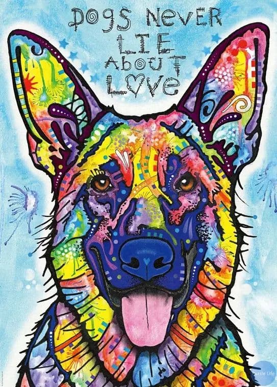 ドイツ輸入  忠犬パズル1000P