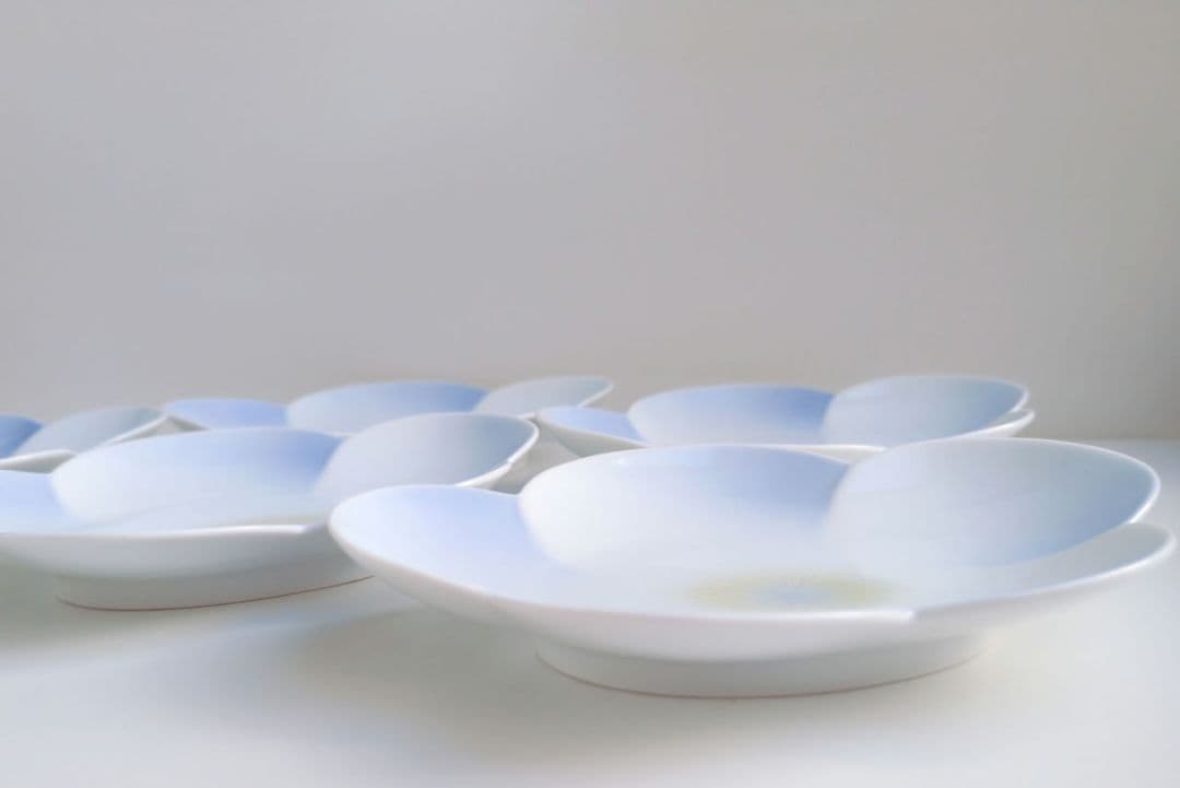 希少品✩深川製磁　梅　花型取皿揃　５枚