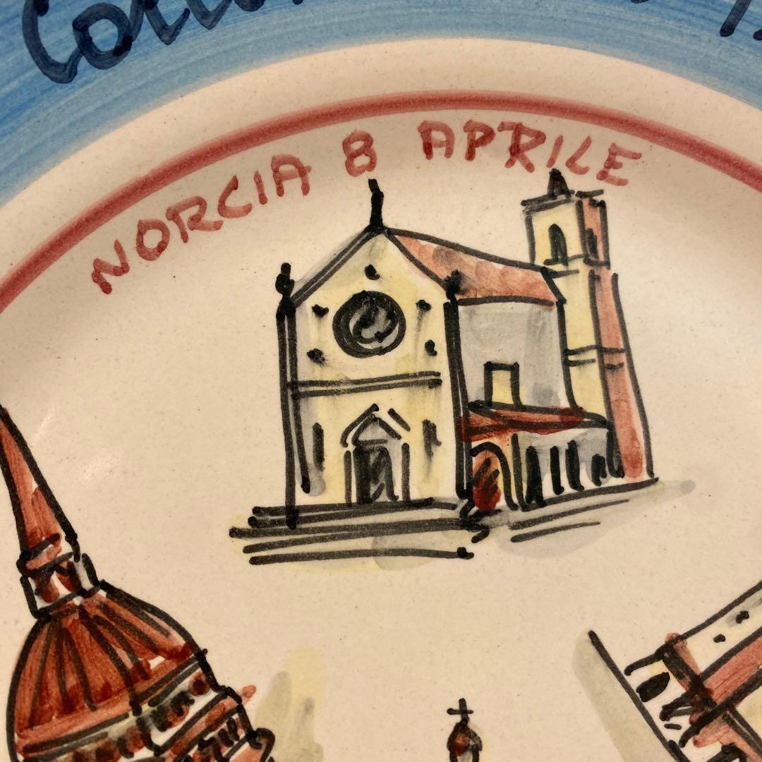 ブオンリコルド　イタリア製絵皿　2000 ノルチャ