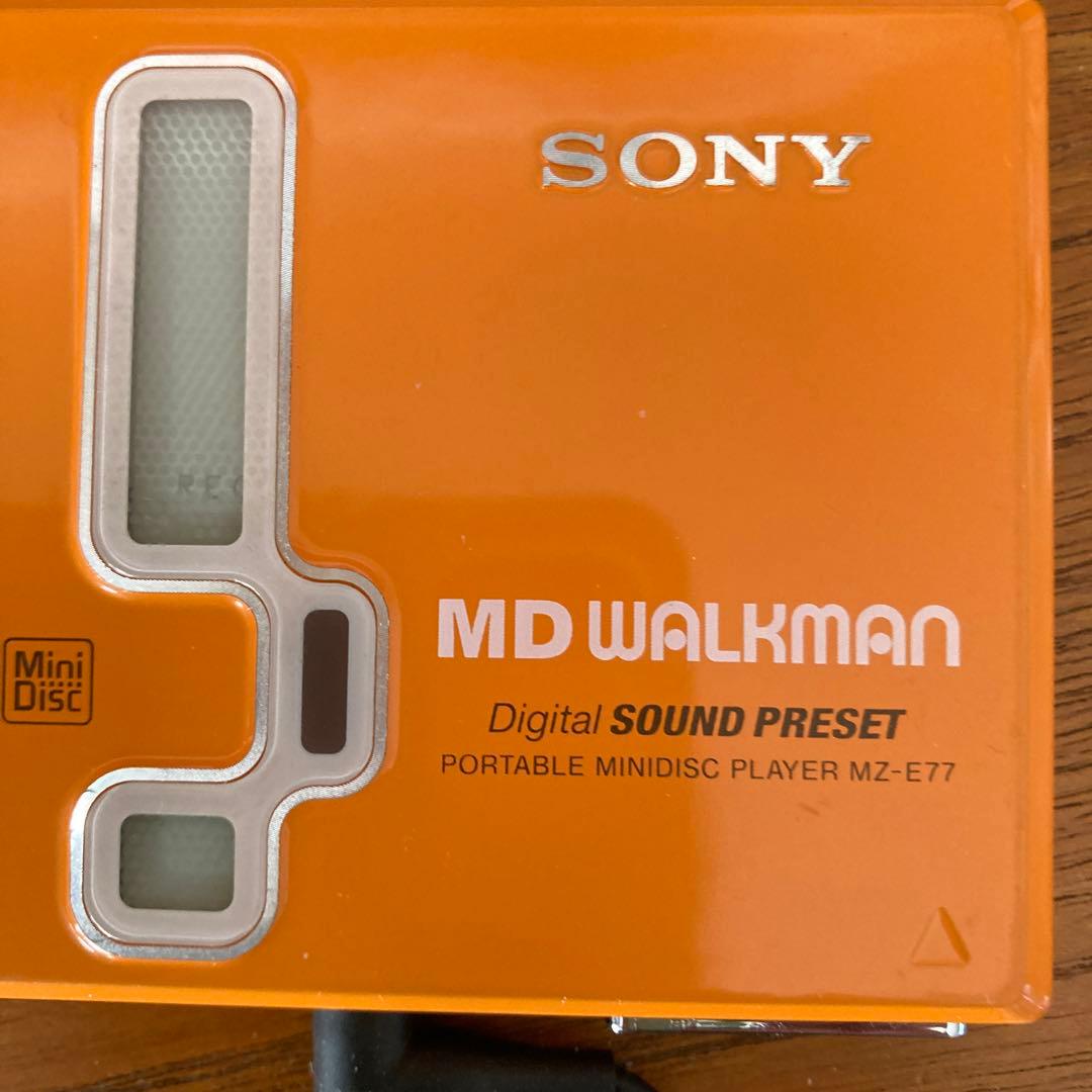 SONY MD WALKMAN MZ-E77 ポータブルMDプレーヤー　MD付