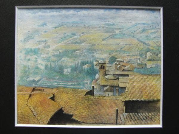 西村 直之 【光と風の詩】 希少画集画、状態良好、新品高級額装付