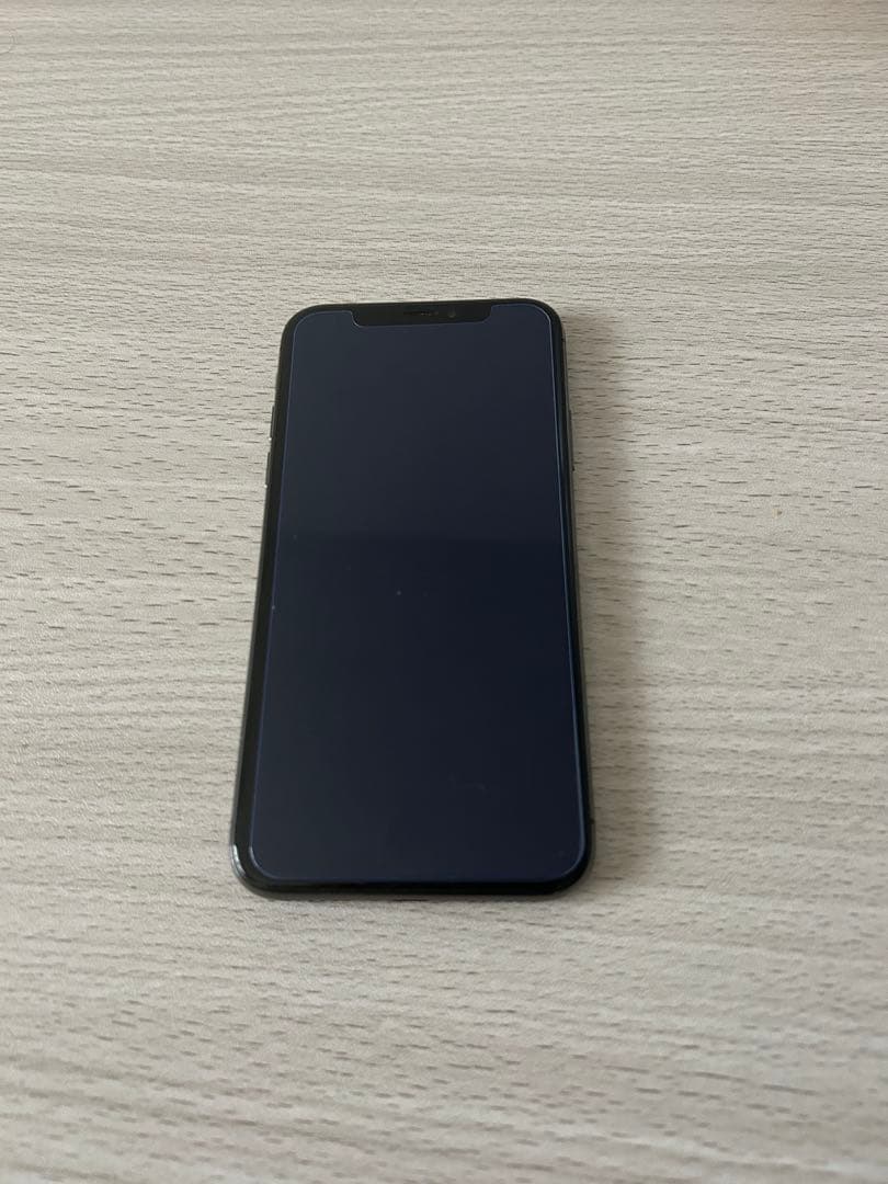 おまけ付 iPhoneX 64GB ブラック 美品 本体 FaceID動作良好
