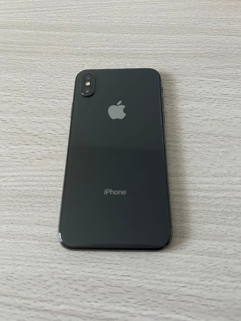 おまけ付 iPhoneX 64GB ブラック 美品 本体 FaceID動作良好