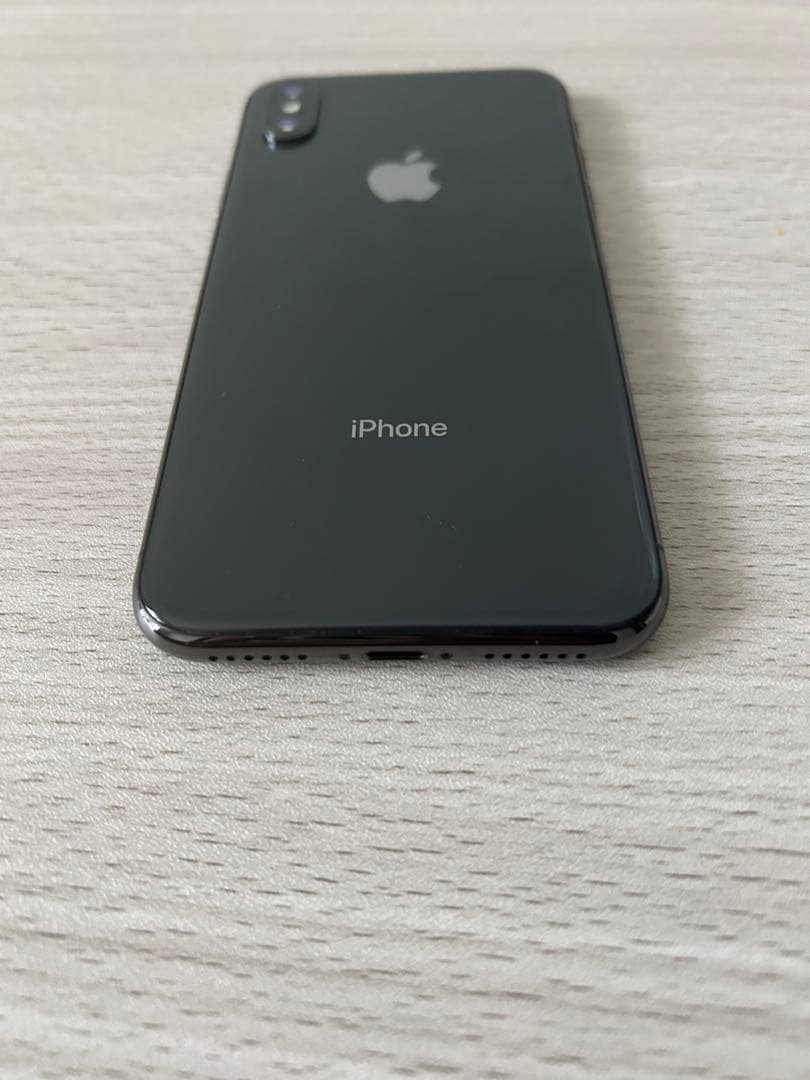 おまけ付 iPhoneX 64GB ブラック 美品 本体 FaceID動作良好