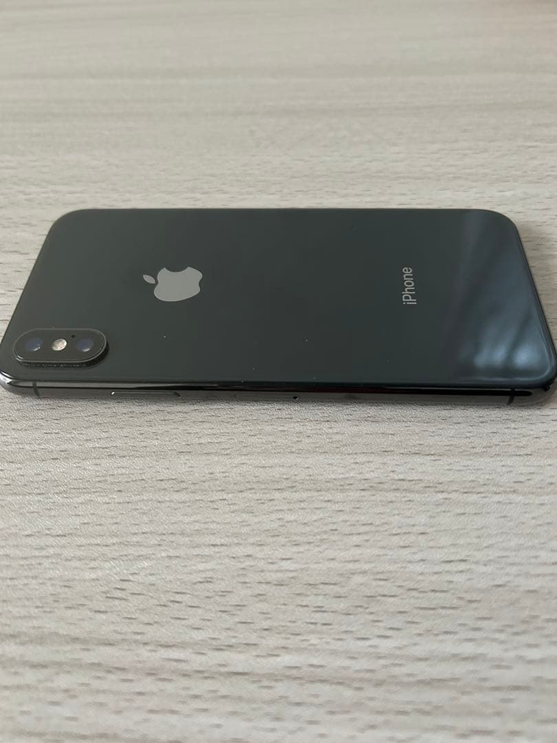 おまけ付 iPhoneX 64GB ブラック 美品 本体 FaceID動作良好