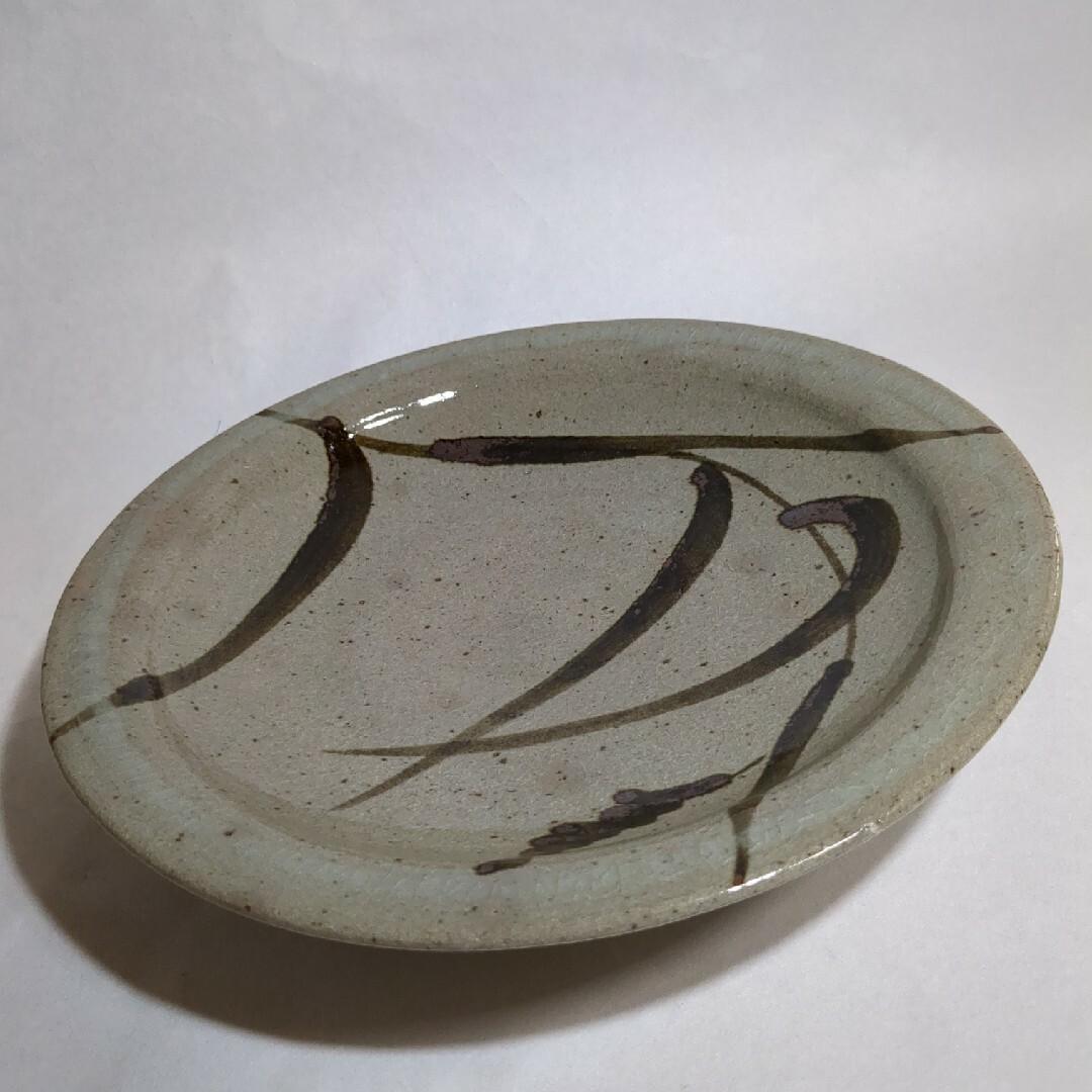 中里太郎右衛門窯 絵唐津皿 唐津焼 直径25cm 大皿 美品