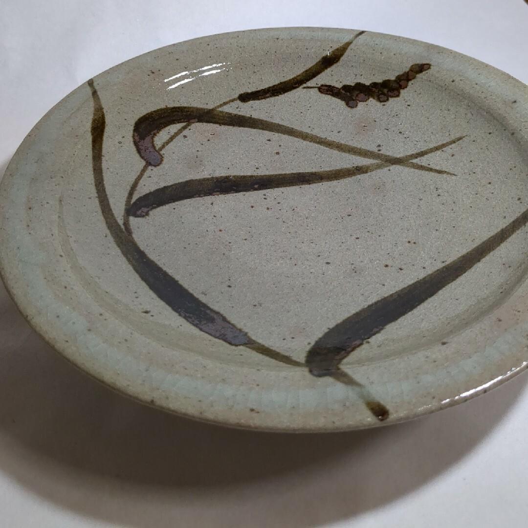 中里太郎右衛門窯 絵唐津皿 唐津焼 直径25cm 大皿 美品