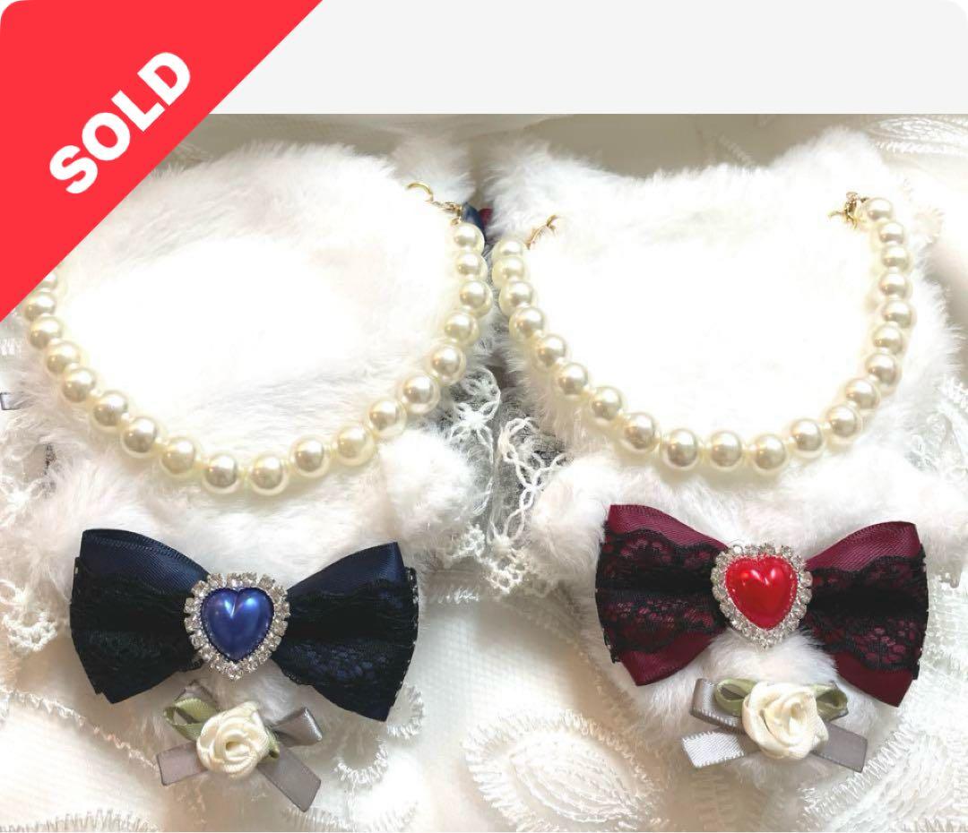 【25-105】ぬい服ちびぐるみ　いつぬい12センチリボン　　ハートヘッドドレス