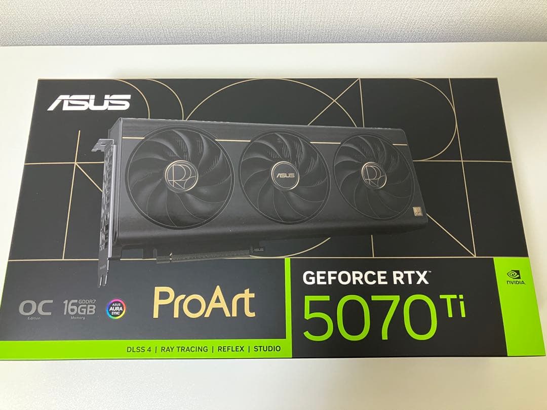 【新品•正規品•納品書】RTX 5070Ti ProArt (Type-C有)
