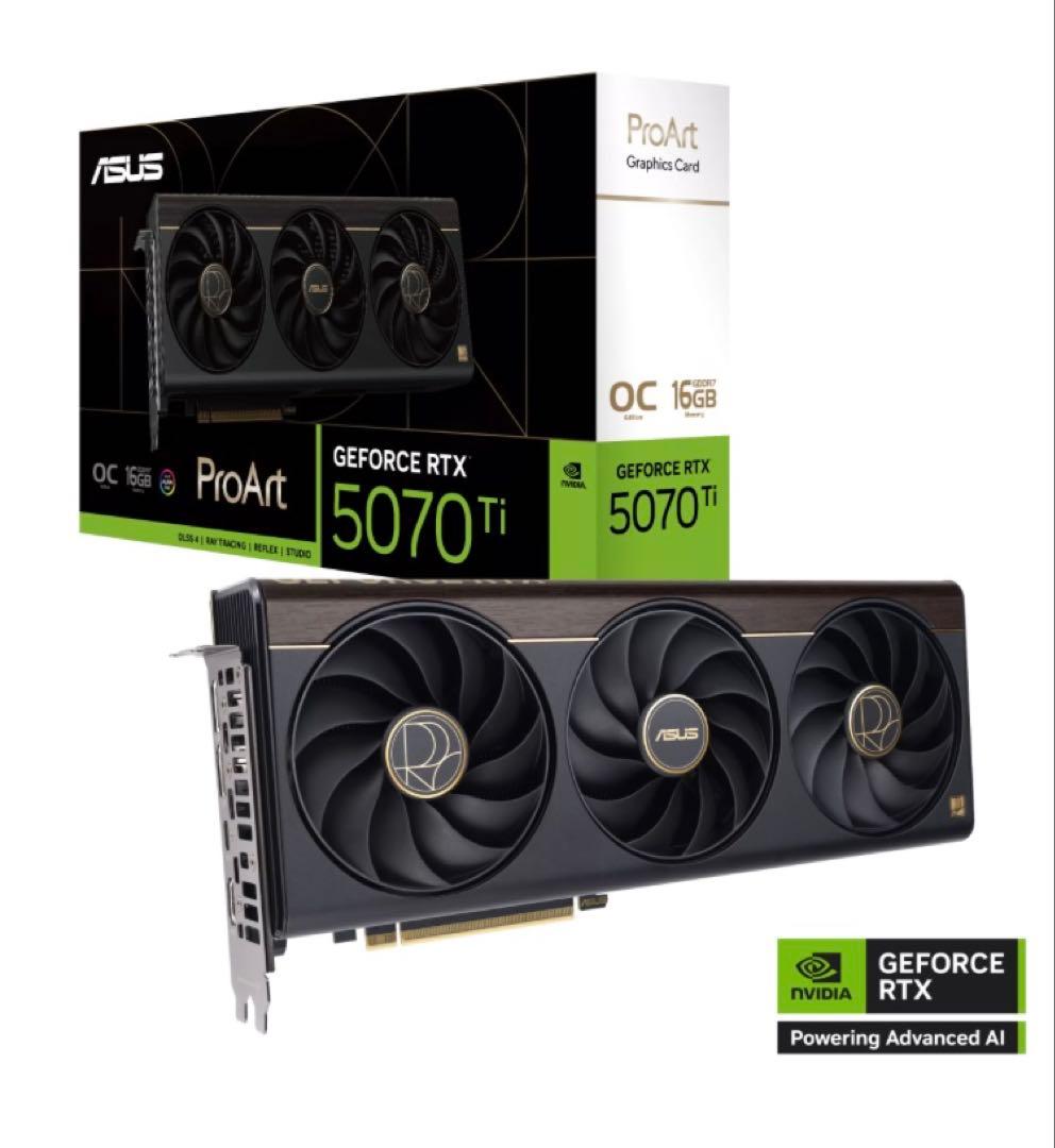 【新品•正規品•納品書】RTX 5070Ti ProArt (Type-C有)