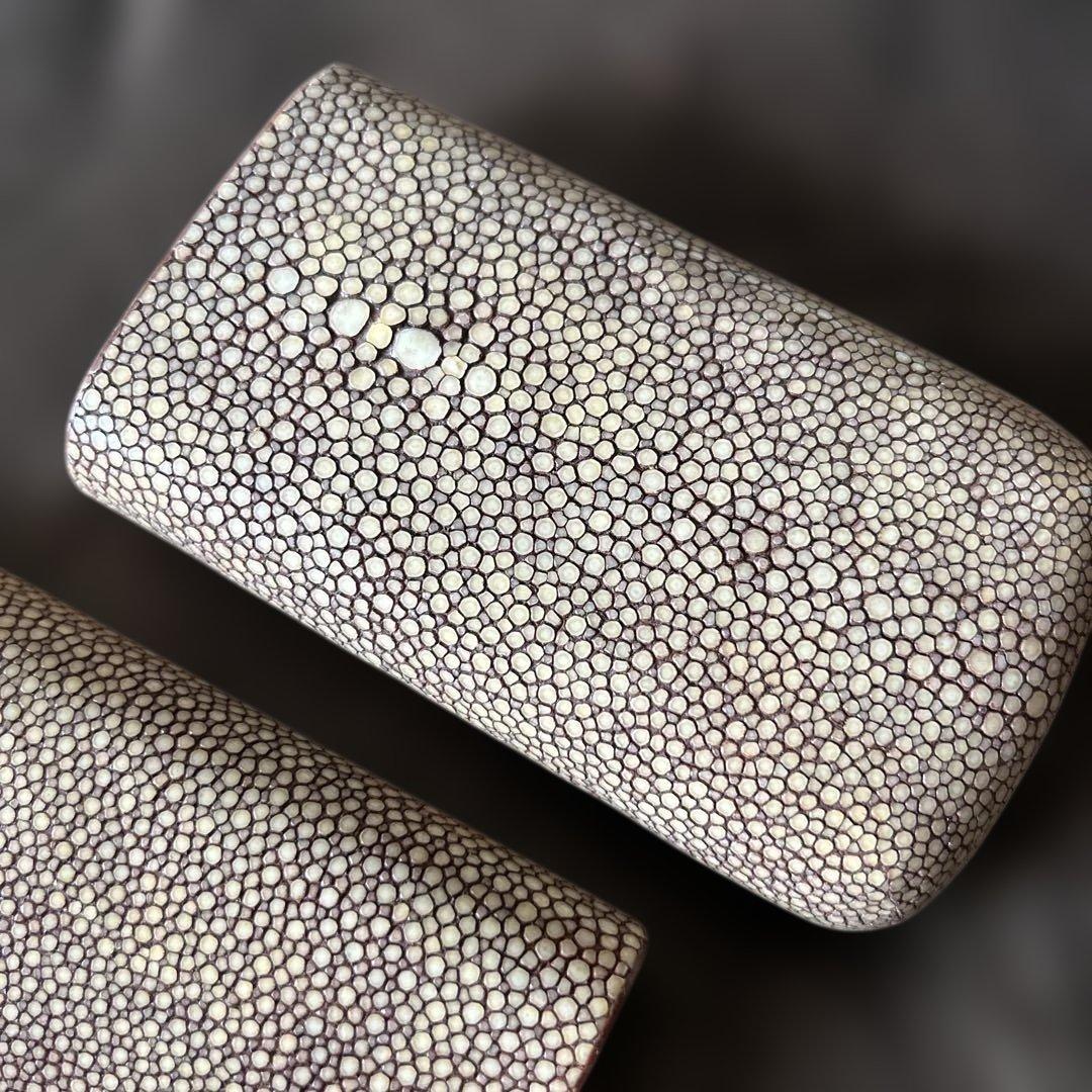 海の宝石☆ガルーシャ☆エイ革☆メガネケース ☆スティングレイ 本革