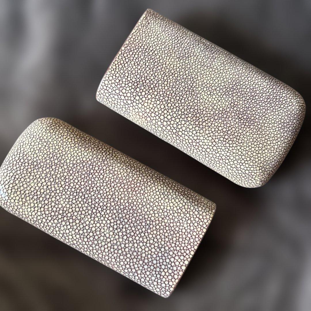 海の宝石☆ガルーシャ☆エイ革☆メガネケース ☆スティングレイ 本革