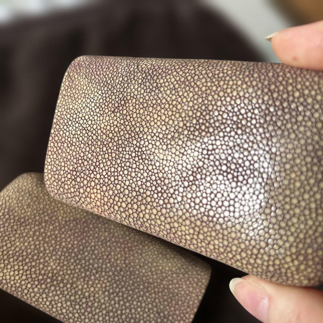 海の宝石☆ガルーシャ☆エイ革☆メガネケース ☆スティングレイ 本革