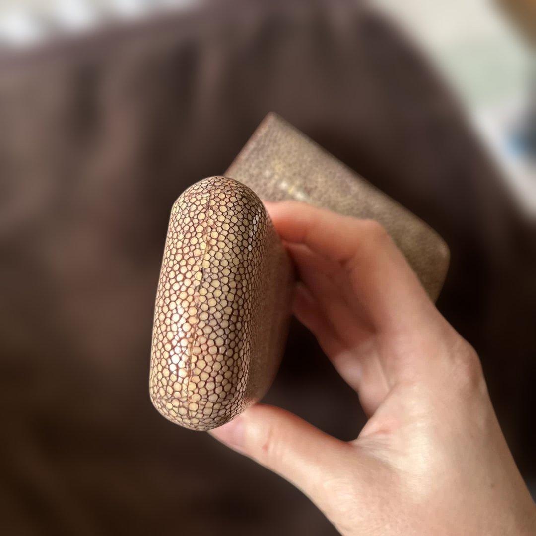 海の宝石☆ガルーシャ☆エイ革☆メガネケース ☆スティングレイ 本革