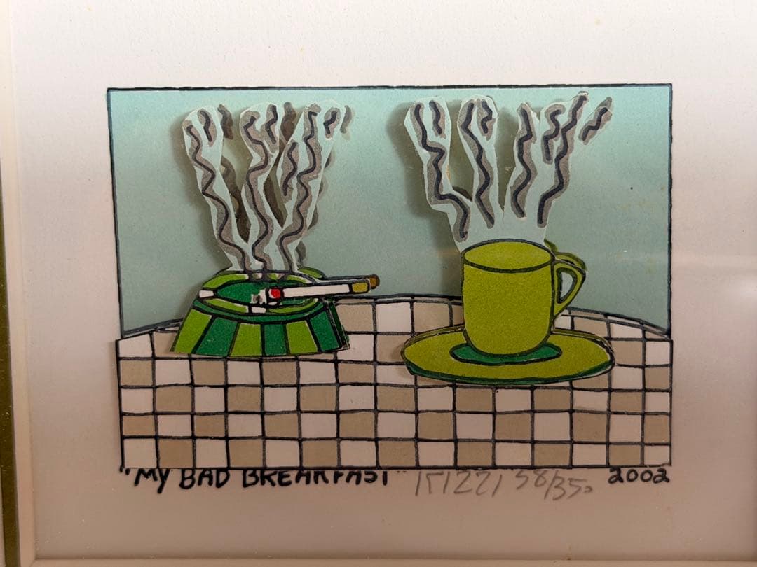 #ジェームスリジィ『MY BAD BREAKFAST』3Dシルクスクリーン