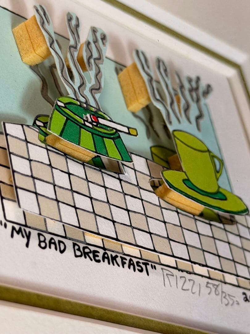#ジェームスリジィ『MY BAD BREAKFAST』3Dシルクスクリーン