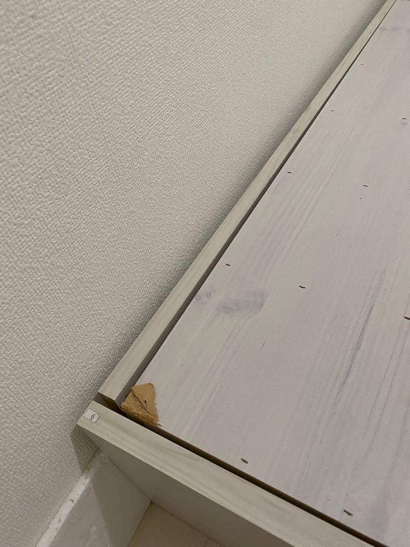 シングルベッド　USBコンセント　収納付き 　ホワイト