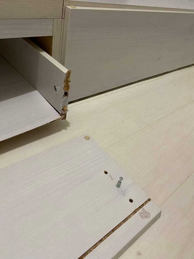 シングルベッド　USBコンセント　収納付き 　ホワイト