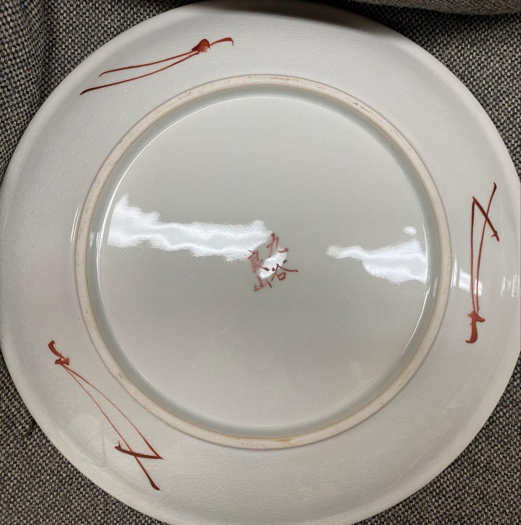 【美品】九谷焼　龍山　良山　花鳥図　大皿　盛り皿　２枚　セット