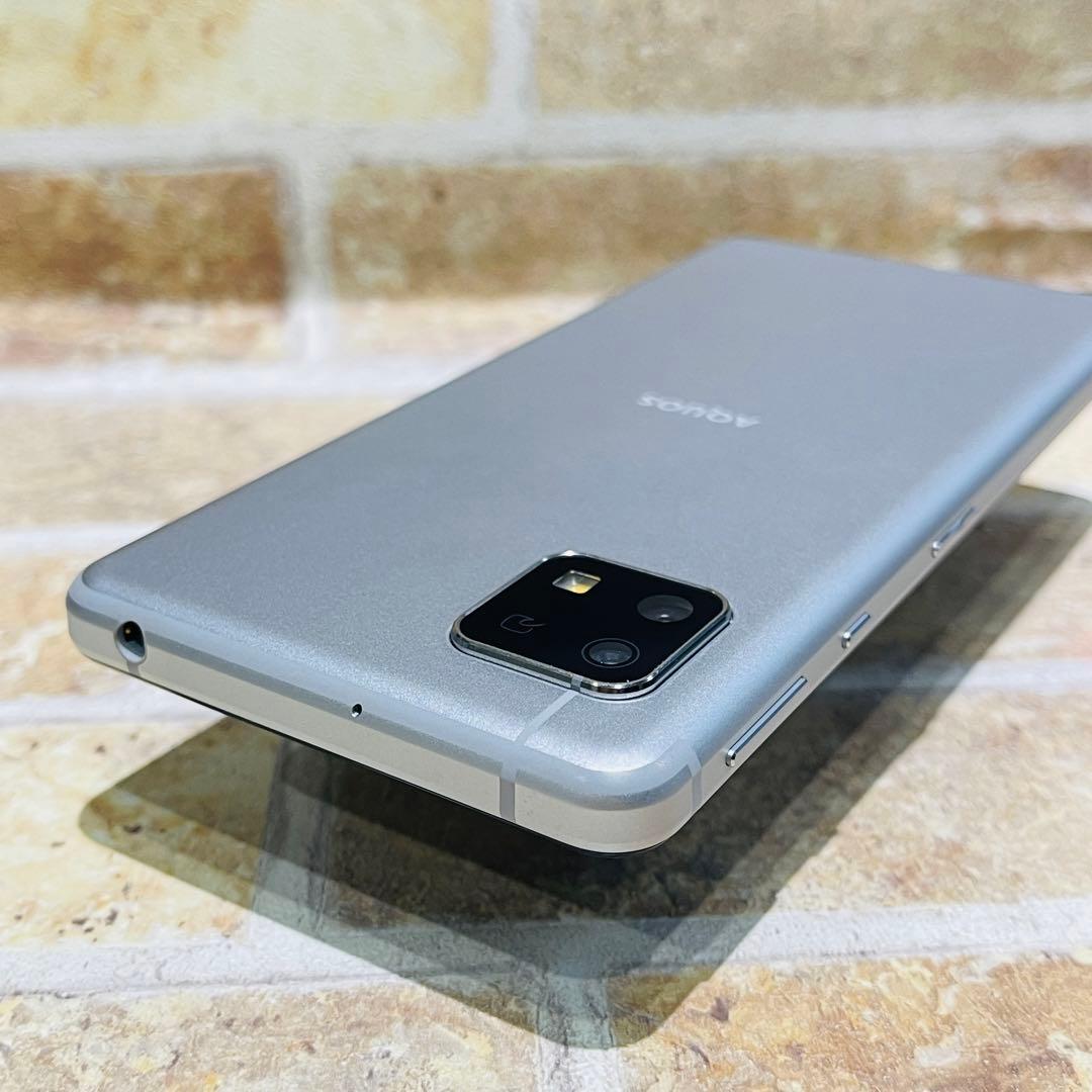 SIMフリー AQUOS sense4 basic 64GB シルバー 電池良好